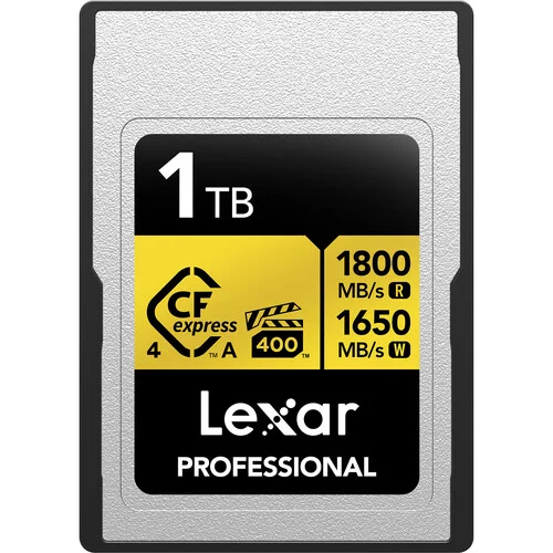 Lexar Professional 1TB GOLD CFexpress Type A 4.0 Memory Card