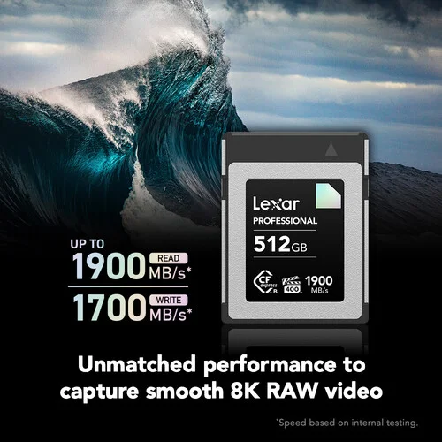 Lexar Professional 512GB CFexpress Type B DIAMOND Memory Card - Image 3
