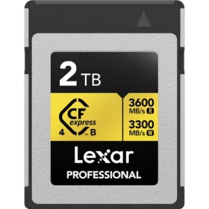 Lexar Professional 2TB GOLD CFexpress Type B 4.0 Memory Card