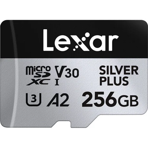 Lexar Professional SILVER PLUS 256GB UHS-I microSDXC Memory Card with SD Adapter (5-Pack) - Image 3