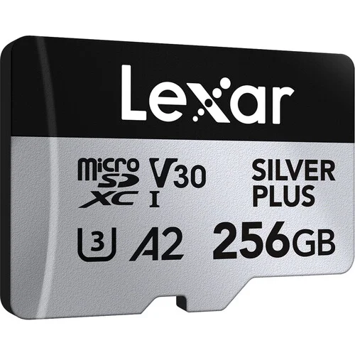 Lexar Professional SILVER PLUS 256GB UHS-I microSDXC Memory Card with SD Adapter (5-Pack) - Image 4