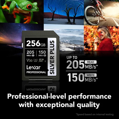 Lexar Professional SILVER PLUS 256GB UHS-I SDXC Memory Card 5-Pack - Image 3