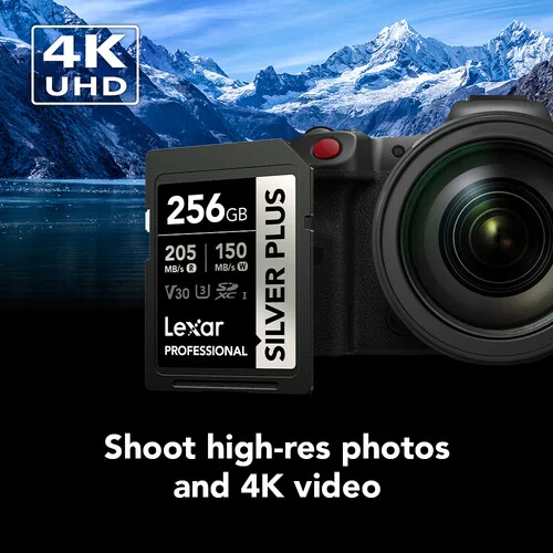 Lexar Professional SILVER PLUS 256GB UHS-I SDXC Memory Card 5-Pack - Image 4