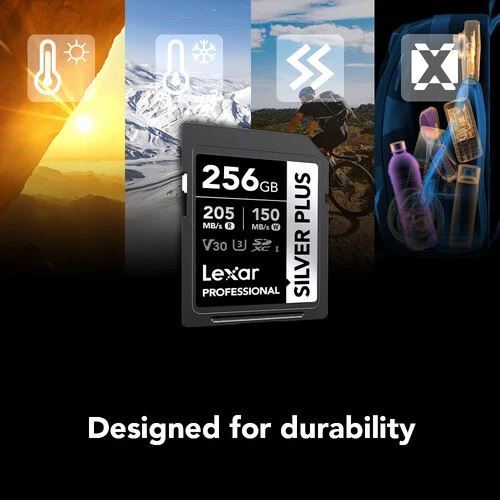 Lexar Professional SILVER PLUS 256GB UHS-I SDXC Memory Card 5-Pack - Image 6