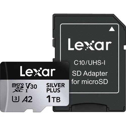 Lexar Professional 1TB SILVER PLUS UHS-I microSDXC Card Includes SD Adapter