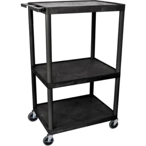 Black Luxor 54-Inch Extra-Wide LP Record Table
