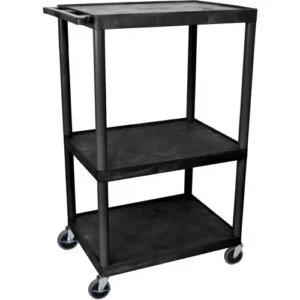 54 Wide Luxor Electric LP Table in Black