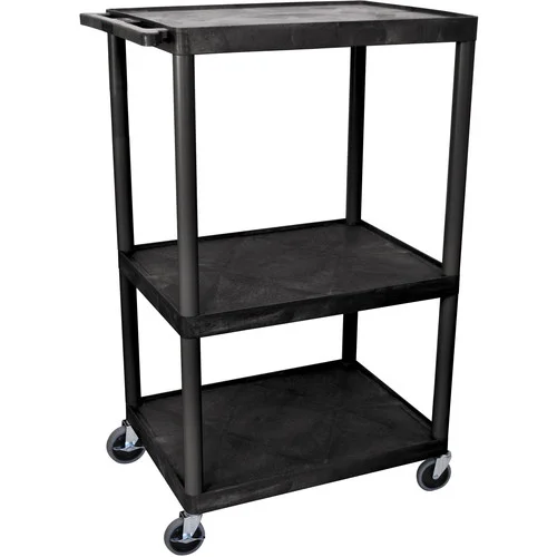 54 Wide Luxor Electric LP Table in Black