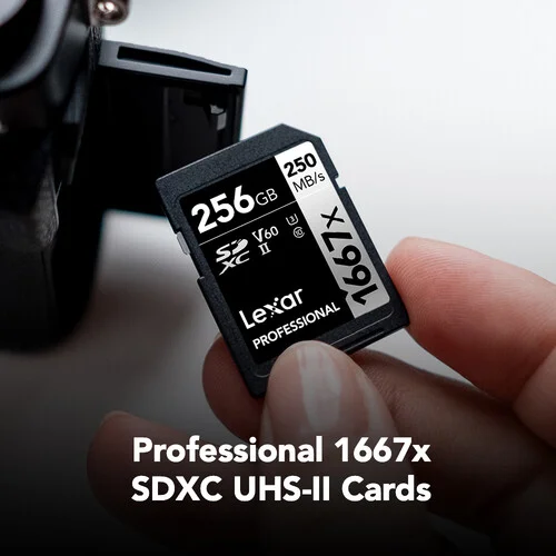 Lexar Professional 256GB UHS-II SDXC 1667x Memory Cards (2-Pack) - Image 2