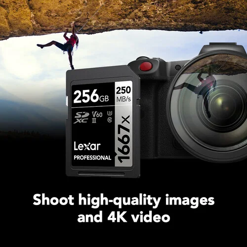 Lexar Professional 256GB UHS-II SDXC 1667x Memory Cards (2-Pack) - Image 4