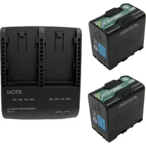 SB-U50 PD 48Wh Battery Pair with MC-2U Dual Charger Kit for IDX System Technology