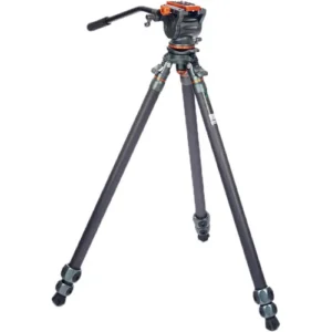 3 Legged Thing Mike Carbon Fiber Tripod with AirHed Cine-A Fluid Head and Quick Leveling Base