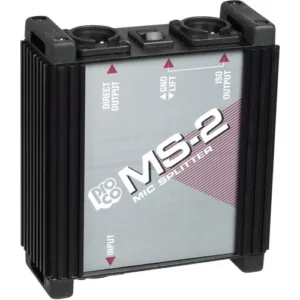Professional Co Sound MS-2 1-to-2 Mic Splitter Audio Box