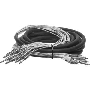 Pro Co Sound 16-Channel Analog Harness Cable with 1/4 TS Male to RCA Male Connectors - 20 Foot Length
