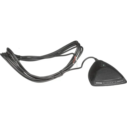 Shure MX392/O Omnidirectional Boundary Microphone Featuring Logic-Control LED for Installation (Back Cable Exit, Unterminated Pigtail)
