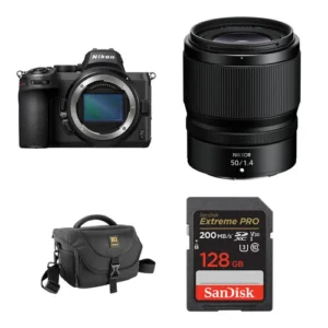 Nikon Z5 Mirrorless Digital Camera with 50mm f/1.4 Lens - Essential Starter Bundle