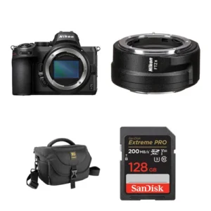 Nikon Z5 Mirrorless Digital Camera with FTZ II Lens Mount Adapter and Essential Accessories Bundle
