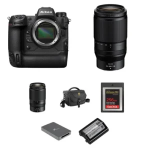 Nikon Z9 Mirrorless Camera Essentials+ Kit with 28-75mm f/2.8 & 70-180mm f/2.8 Lenses
