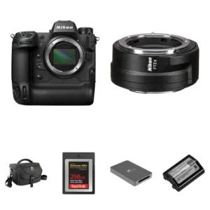 Nikon Z9 Mirrorless Digital Camera with FTZ II Mount Adapter & Essentials+ Accessory Bundle