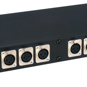TecNec PBXLR-3 Patch Bay: 12 Female XLR to 6 Female & 6 Male XLR Connections