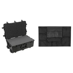 Pelican 1650 Protective Case with Foam Insert and 1659 Camera Lid Organizer in Black