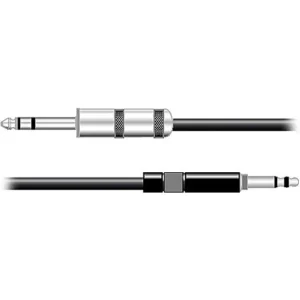 Pro Co Sound PJ Mil-Spec Stereo Patch Cord - 1/4 Male to 1/4 Male - 2 Feet