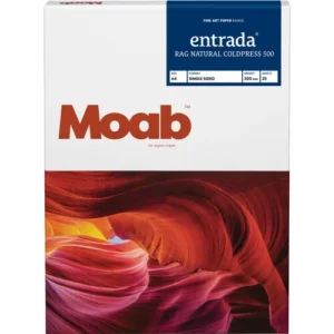 Moab Entrada Rag Natural Coldpress 300 Paper (8.3 x 11.7 Inches, 25 Sheets)