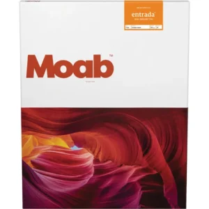 Moab Entrada Rag Bright 190 Paper - 17 x 22 Inches, 25 Sheets Pack