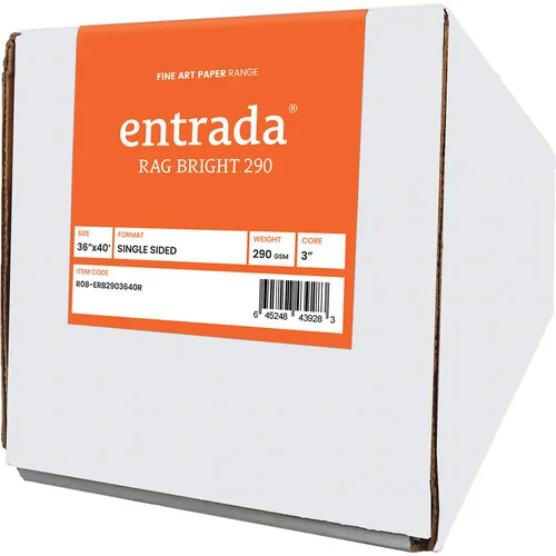 Moab Entrada Rag Bright 290 Archival Inkjet Roll Paper (36 Inches x 40 Feet)