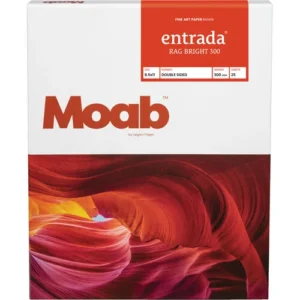 Moab Entrada Rag Bright 300 Premium Paper (8.5 x 11 Inches, 25-Pack)