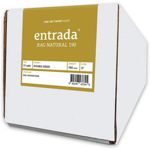 Moab Entrada Rag 190 Fine Art Natural Paper Roll (17 x 66 Inches)