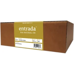 Moab Entrada Rag Natural 190 Paper - 8.5 x 11 Inches, 100 Sheets Pack
