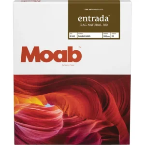 Moab Entrada Rag Natural 300 Paper - 25 Sheets, 8.5 x 11 Inches