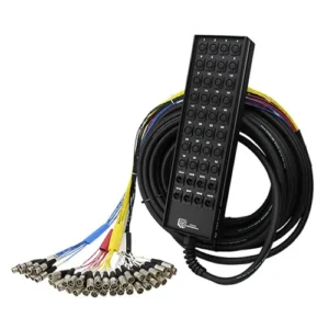Pro Co Sound RoadMaster 40-Channel Stagebox to Fanout Snake Cable (32 Send & 8 XLR Male Return) - 150 Feet