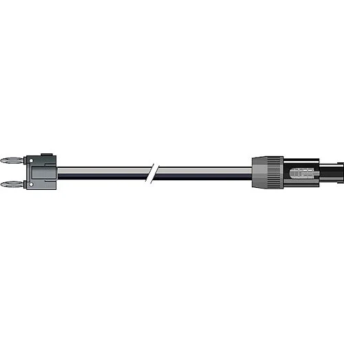 Pro Co Sound Lifelines PowerPlus 25' Speaker Cable - 2x Banana to 4-Pin Speakon