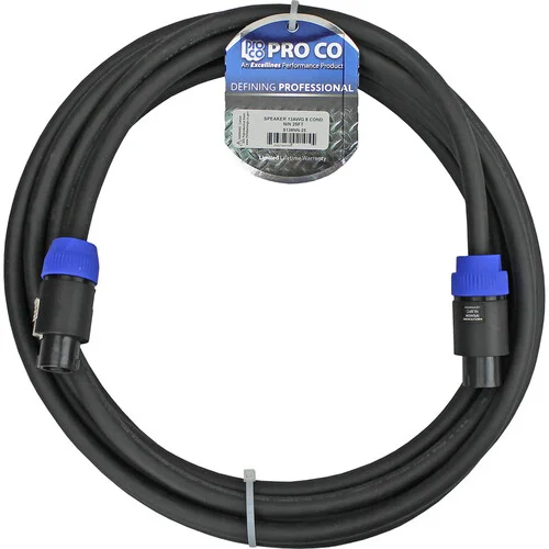 Pro Co Sound Lifelines PowerPlus 8-Pin Speakon to 8-Pin Speaker Cable - 10 Feet - Image 3