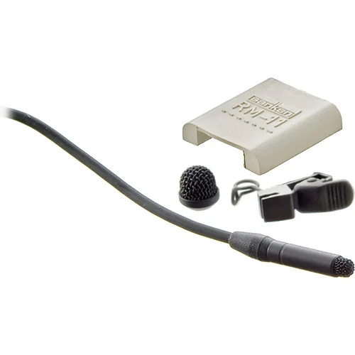 Sanken COS-11D Omnidirectional Lav Mic with Standard Sensitivity, 5.9-Foot Cable, and Open-Ended Pigtail Connectors (Includes Accessories, Black)