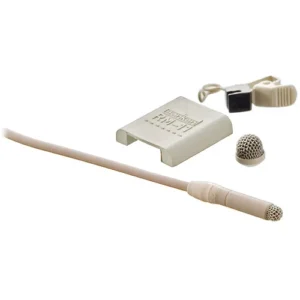 Sanken COS-11D Omnidirectional Lav Mic Featuring Lower Sensitivity, 5.9-Foot Cable, and Open-Ended Pigtail Connectors (Includes Accessories, Beige)