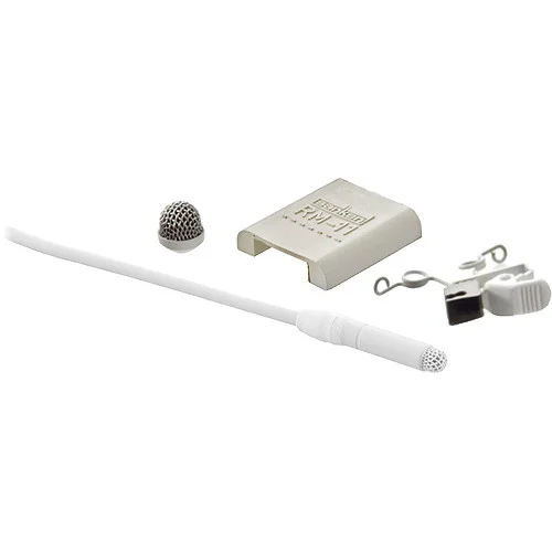 Sanken COS-11D Omnidirectional Lav Mic with Lower Sensitivity, 5.9-Foot Cable and Pigtail Leads (Includes Accessories, White)