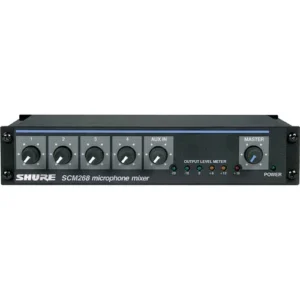 Shure SCM268 4 Input Channel Audio Mixer for Microphones