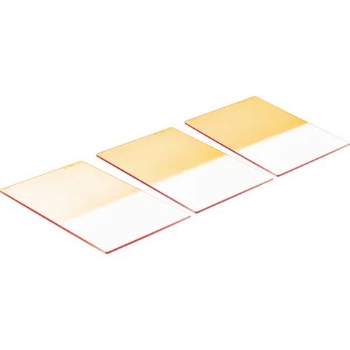 LEE 4x6 Inch Coral Gradated Resin Filter Kit - Hard Edge (2, 4, 6)