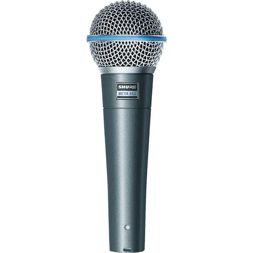 Shure Beta 58A Dynamic Microphone for Vocals with Stand & Cable Bundle - Image 2