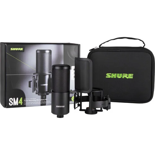 Shure SM4 Cardioid Condenser Microphone Kit with Large-Diaphragm and Shockmount - Image 7