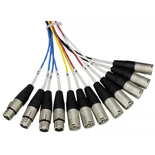 StageMaster Pro Co Sound 12-Channel Stage Box with Fanout - 8 Send & 4 XLR Male Return Cables (75 Feet) - Image 3