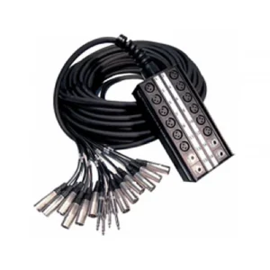 Pro Co Sound StageMaster Fanout Snake Cable - 16x Send & 8x XLR Male Return (100 Feet)