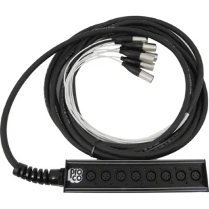 Pro Co Sound StageMASTER 8-Channel XLR Audio Snake Cable (25 Feet)