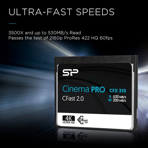 Cinema PRO CFX 310 Silicon Power 256GB cFAST 2.0 Storage Card - Image 2