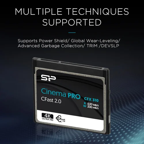 Cinema PRO CFX 310 Silicon Power 256GB cFAST 2.0 Storage Card - Image 4