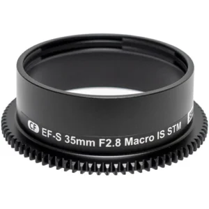 Canon EF-S 35mm F2.8 Macro IS STM Lens Port Focus Gear for Sea & Sea MDX or RDX Housing