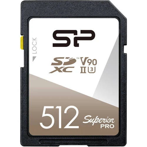 Silicon Power 512GB UHS-II SDXC Superior Pro Memory Card